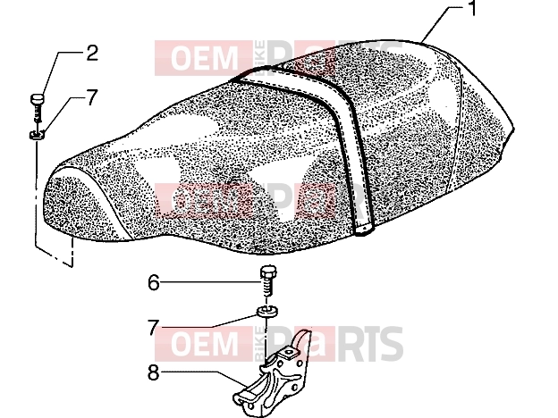 Chassis » Saddle - Piaggio Typhoon 50 X 2T