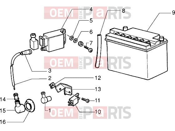 Electrical system » Electrical devices - Piaggio Velofax