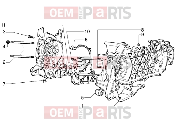 PIAGGIO Engine » Crankcase