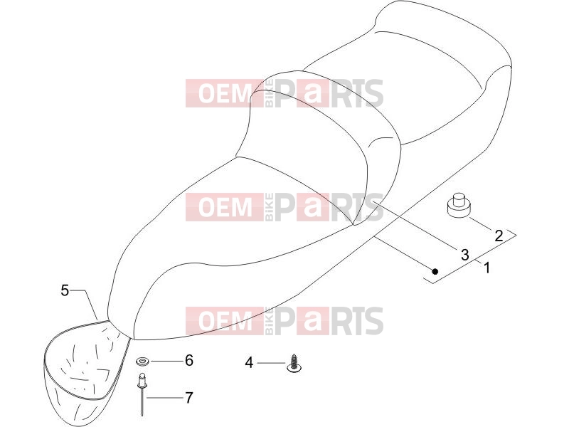 PIAGGIO X9 125 Evolution Frame - Plastic parts - Coachwork » Saddle/seats