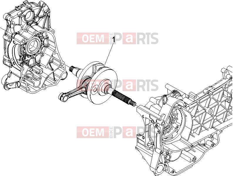 PIAGGIO X9 125 Evolution Engine » Crankshaft