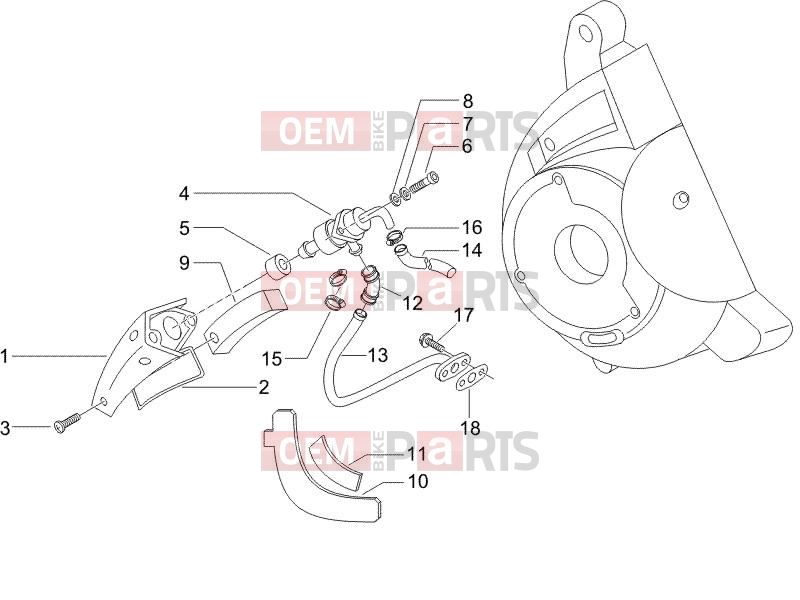 Engine » Secondary air box - Piaggio X9 125 Evolution 2006