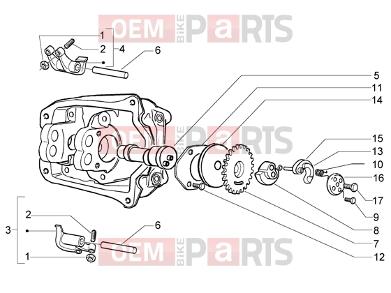 PIAGGIO Engine » Rocker levers support