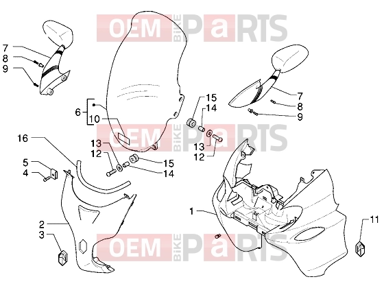 PIAGGIO Chassis » Shield-Windshield