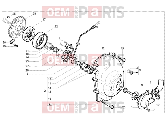PIAGGIO Engine » Flywheel magneto