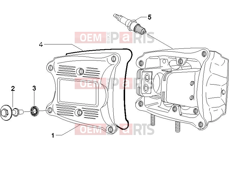 PIAGGIO X9 500 Evolution ABS Engine » Cylinder head cover