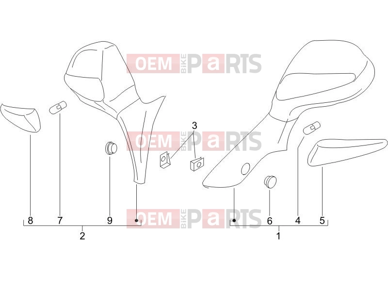 PIAGGIO X9 500 Evolution Frame - Plastic parts - Coachwork » Driving mirror/s
