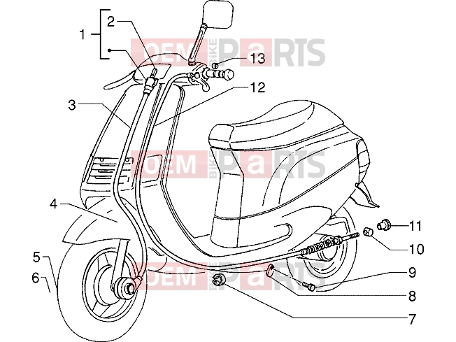 Transmissions » Transmissions - Piaggio Zip 50 MY95