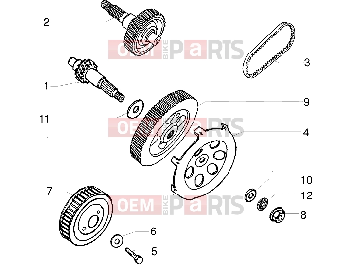 PIAGGIO Engine » Hub gears