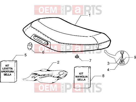 PIAGGIO Chassis » Saddle