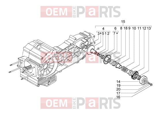PIAGGIO Engine » Driven pulley