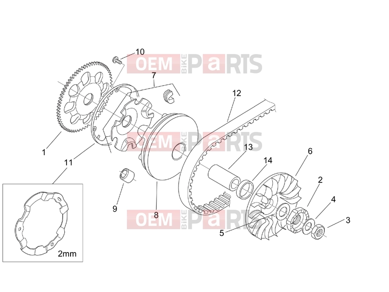APRILIA SR 50 Di-Tech ENGINE » Variator