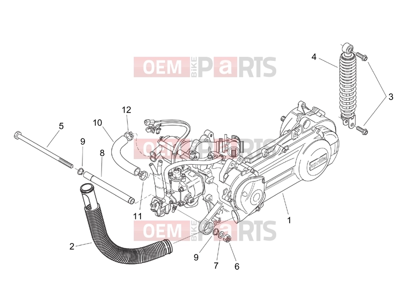 APRILIA SR 50 Di-Tech ENGINE » Engine (Ditech)