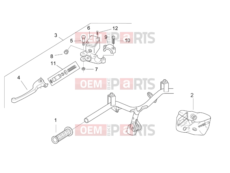 APRILIA SR 50 Di-Tech FRAME » LH Controls