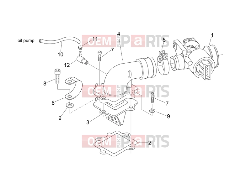 APRILIA SR 50 Di-Tech ENGINE » Throttle body (Ditech)