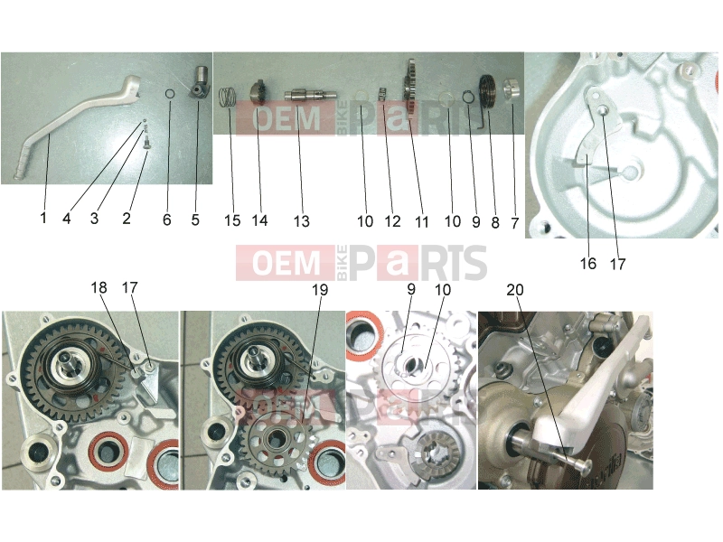 APRILIA MXV 450 Cross ENGINE » Starter assembly