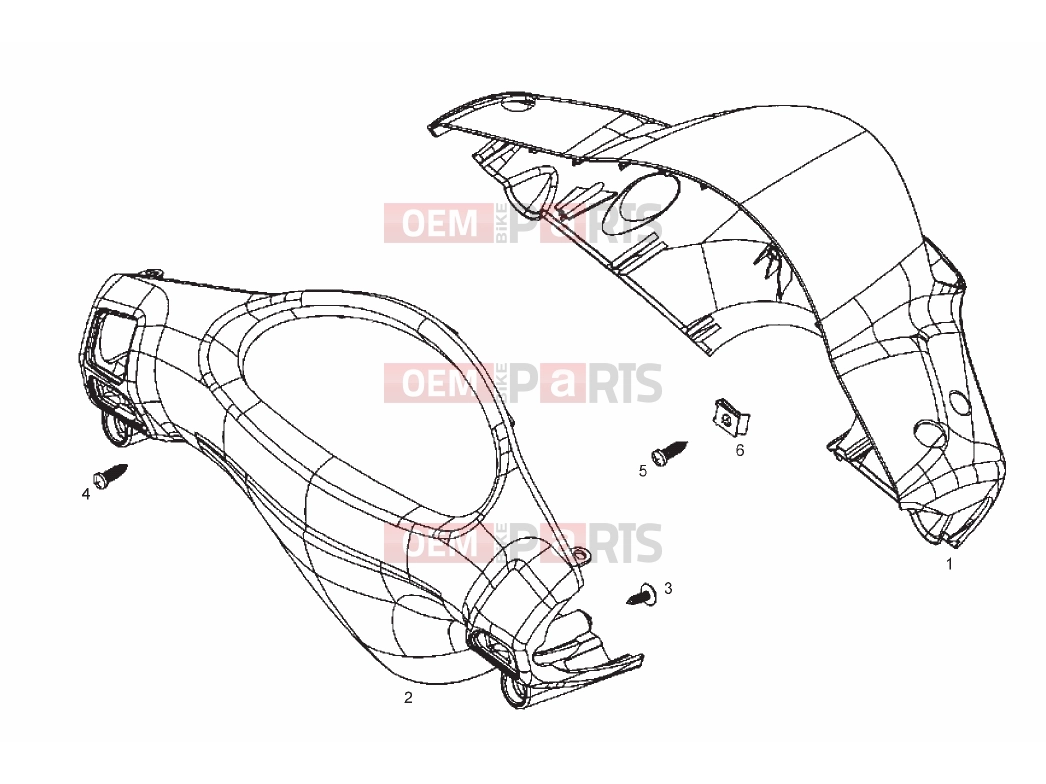 derbi Boulevard 50 2T Tables » Headlight support