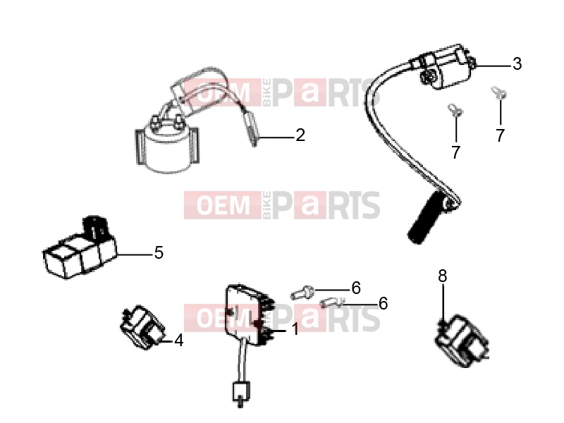 Frame » Electrical systems - Derbi ETX 150 2015