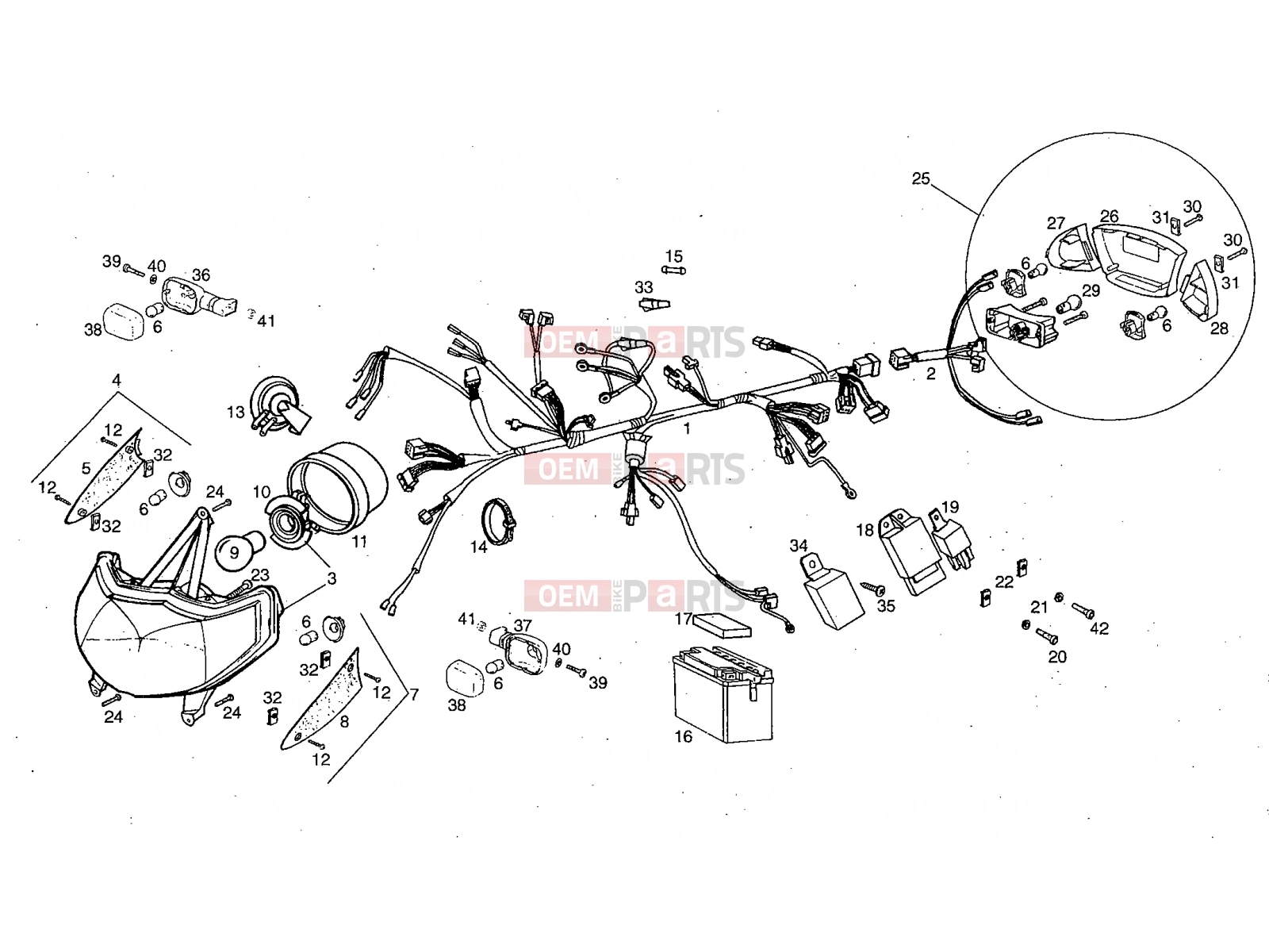 derbi Preadtor 50 Tables » Electrical system