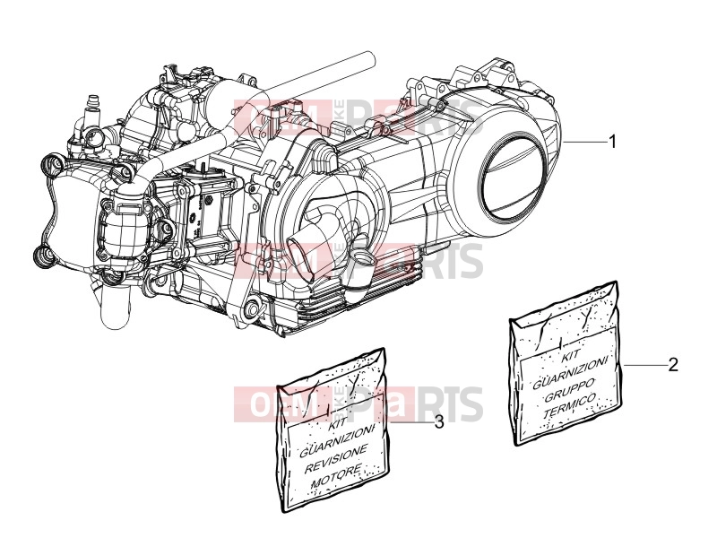 derbi Sonar 150 Engine » Engine, assembly