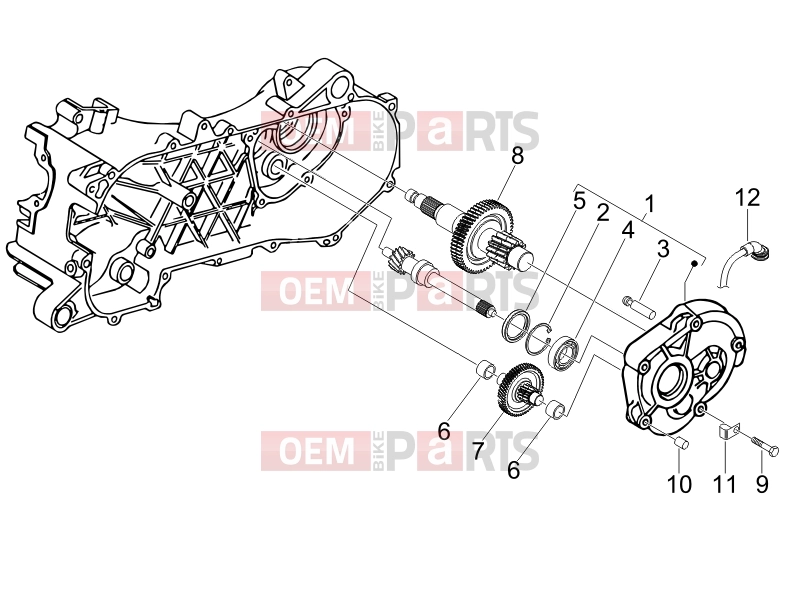 derbi Sonar 50 2T Engine » Reduction unit