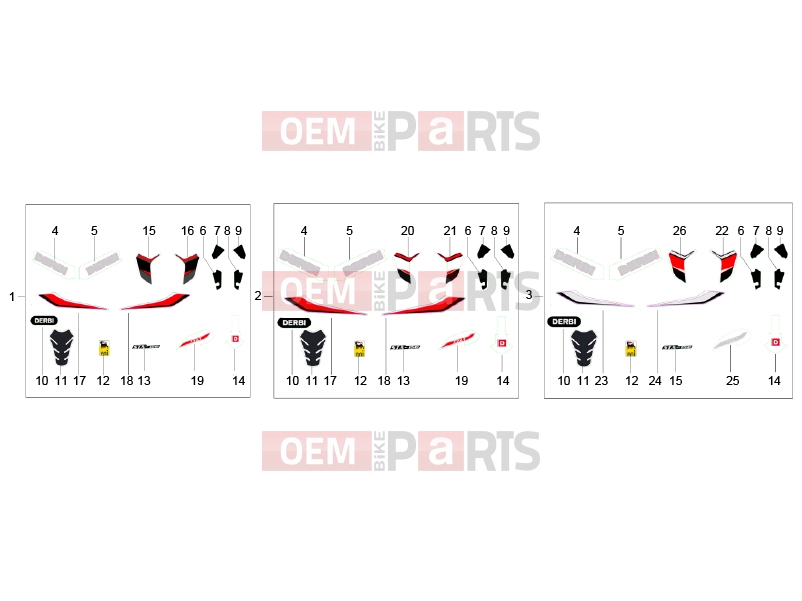 derbi STX 150 Frame » Stiker