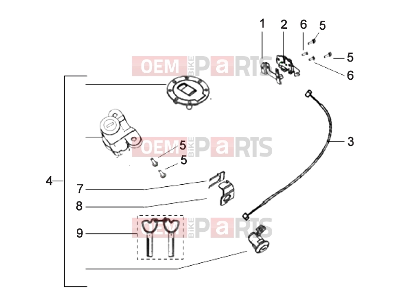 derbi STX 150 Frame » Locks