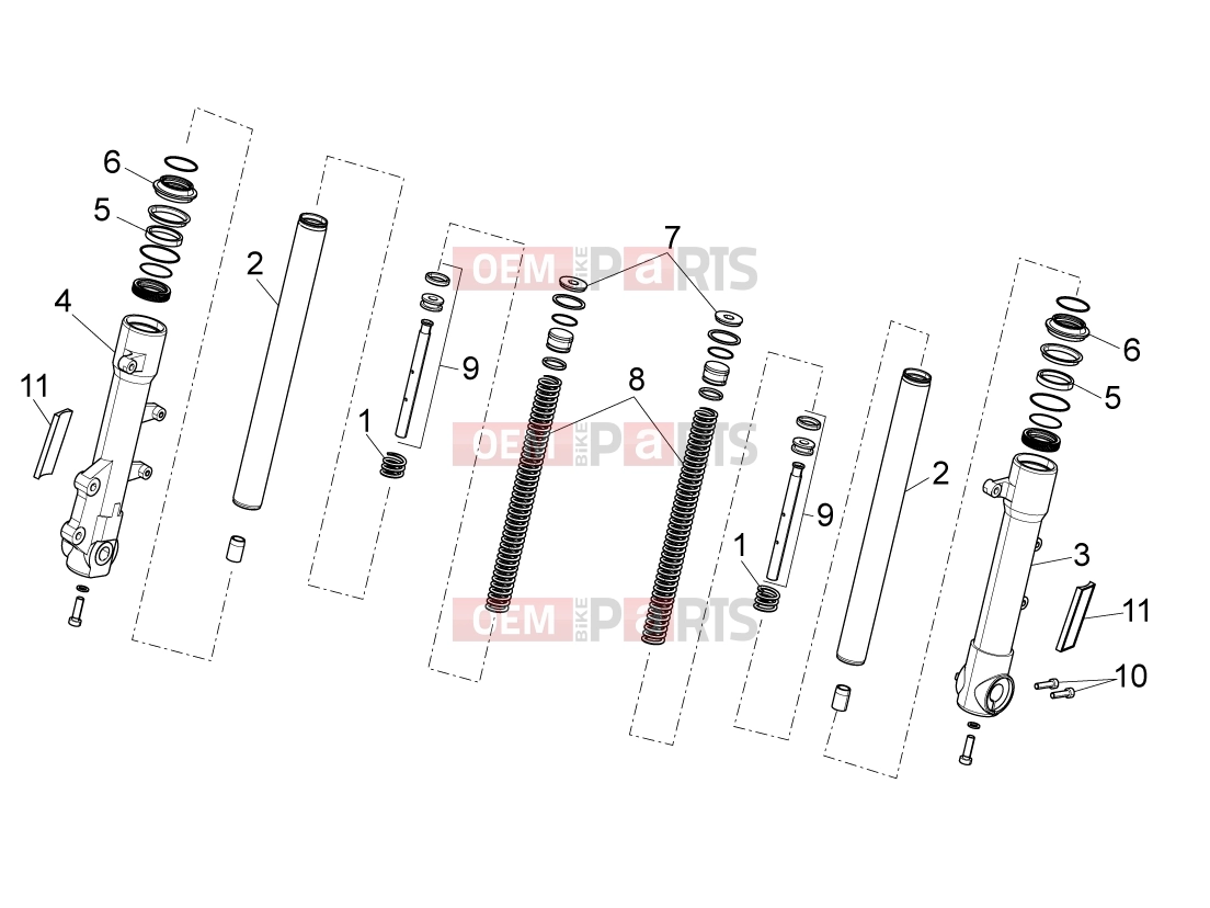 FRAME » Front fork - Derbi Variant Sport 50 2016