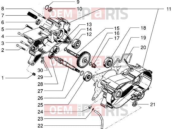 Engine » Crankcase - Gilera Eaglet