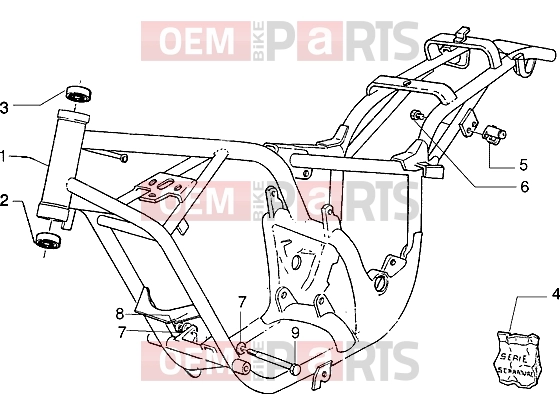 gilera Eaglet automatic Chassis » Frame