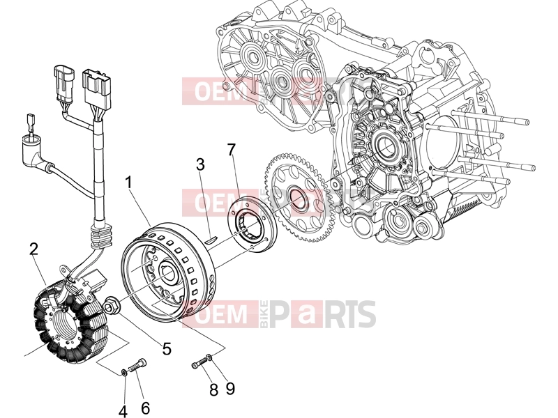 gilera 2007 Fuoco 500 Engine » Flywheel magneto