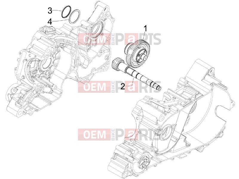 Engine » Reduction unit - Gilera GP 800 2008