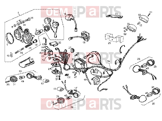 Electrical system » Electrical device - Gilera GPR 50