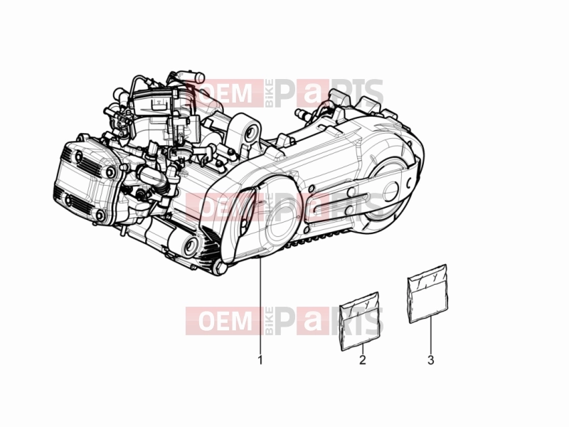 gilera 2010 Nexus 500 Engine » Engine, assembly