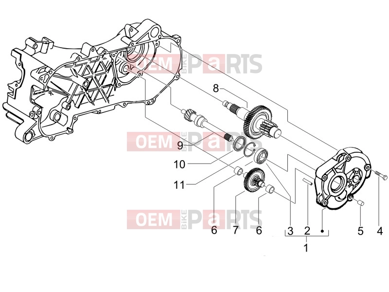 gilera 2007 Runner 50 SP -SC- Engine » Reduction unit