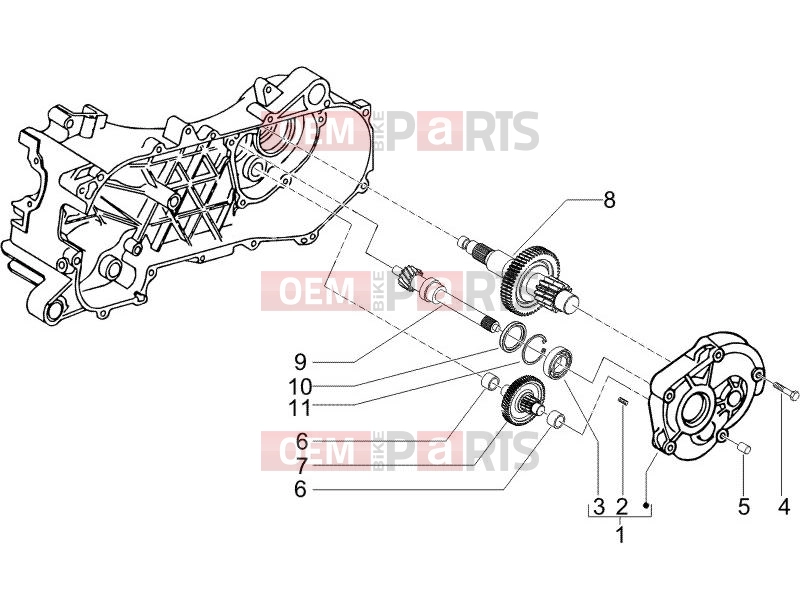 gilera 2017 Runner 50 SP Engine » Reduction unit