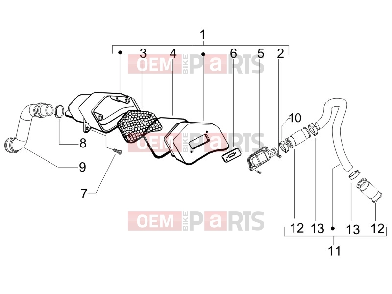 gilera 2017 Runner 50 SP Engine » Secondary air box
