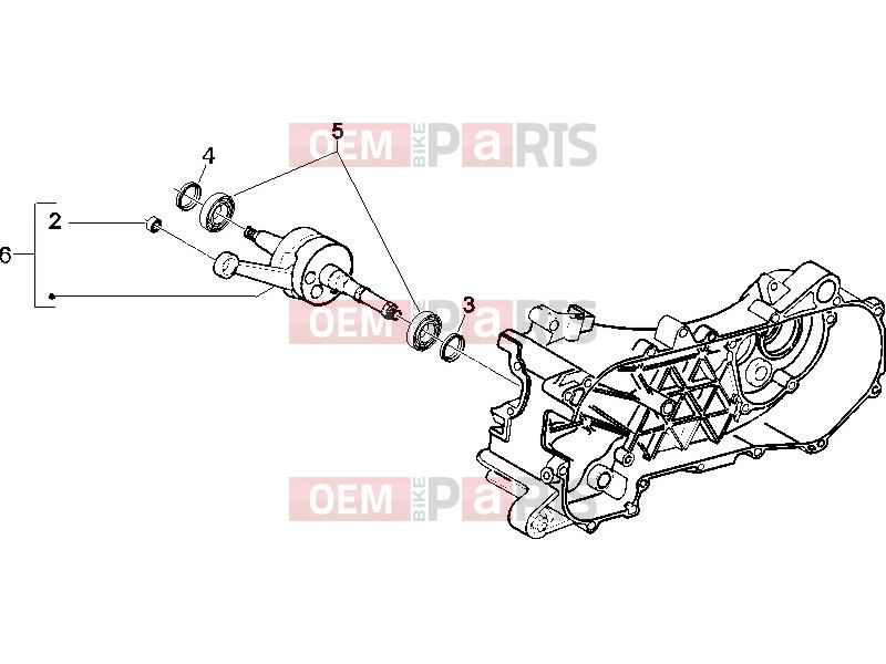 Engine » Crankshaft - Gilera Runner 50 SP 2006