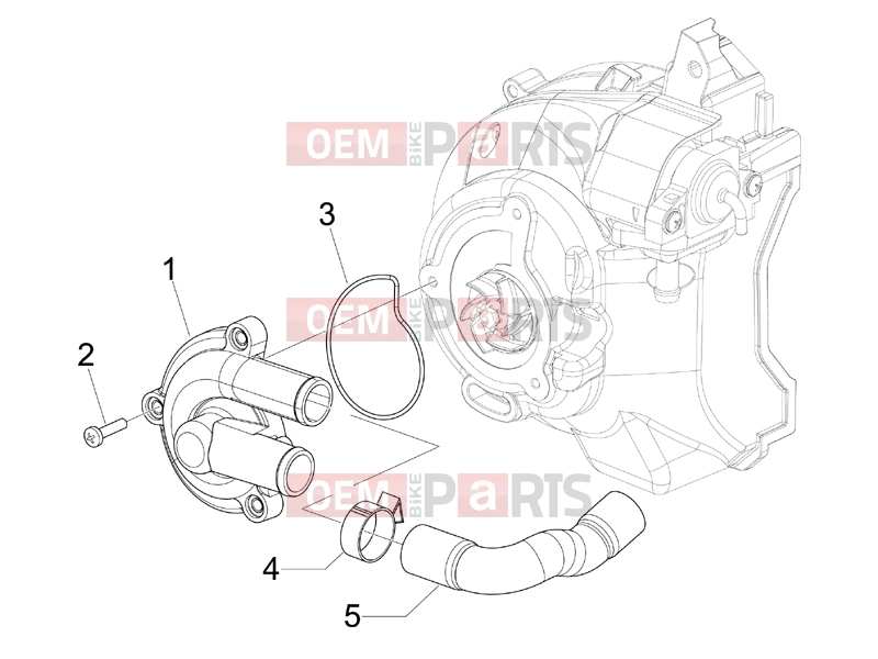gilera 2017 Runner 125 ST 4T Engine » Cooler pump
