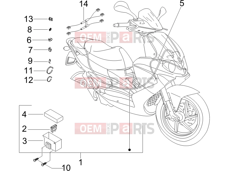 gilera 2007 Runner 125 VX 4T Electrical system » Main cable harness