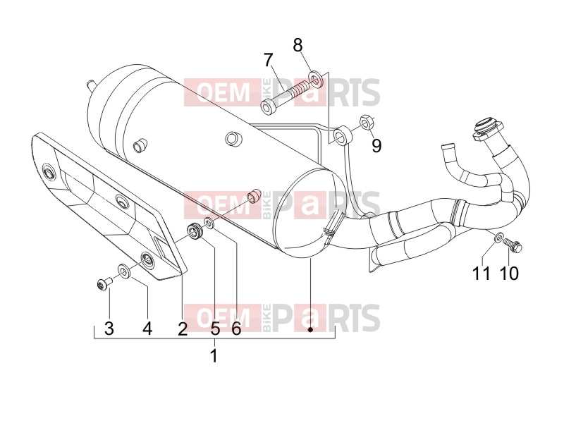 gilera 2011 Stalker 50 Engine » Silencer