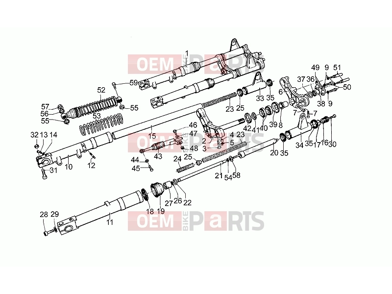 MOTOGUZZI SP 1000 FRAME » Front fork