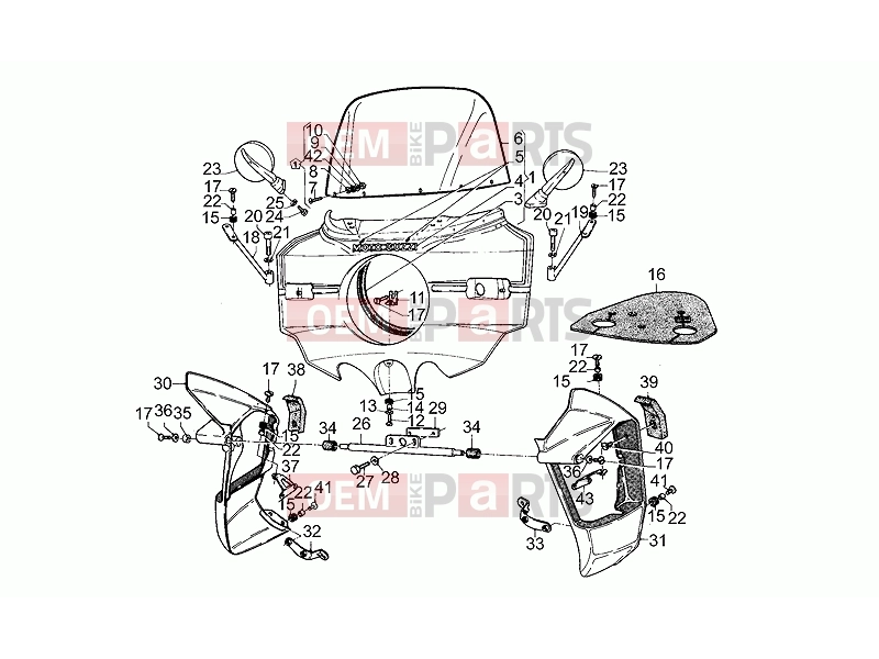 FRAME » Windshield - Motoguzzi SP 1000 1982