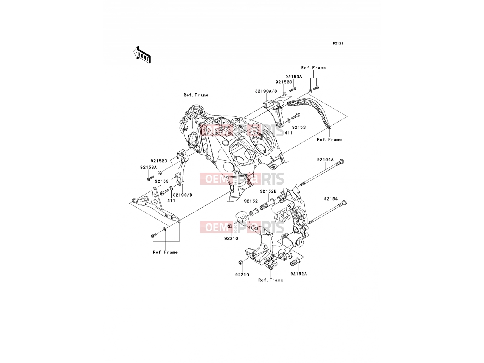 KAWASAKI 2009 Engine Mount