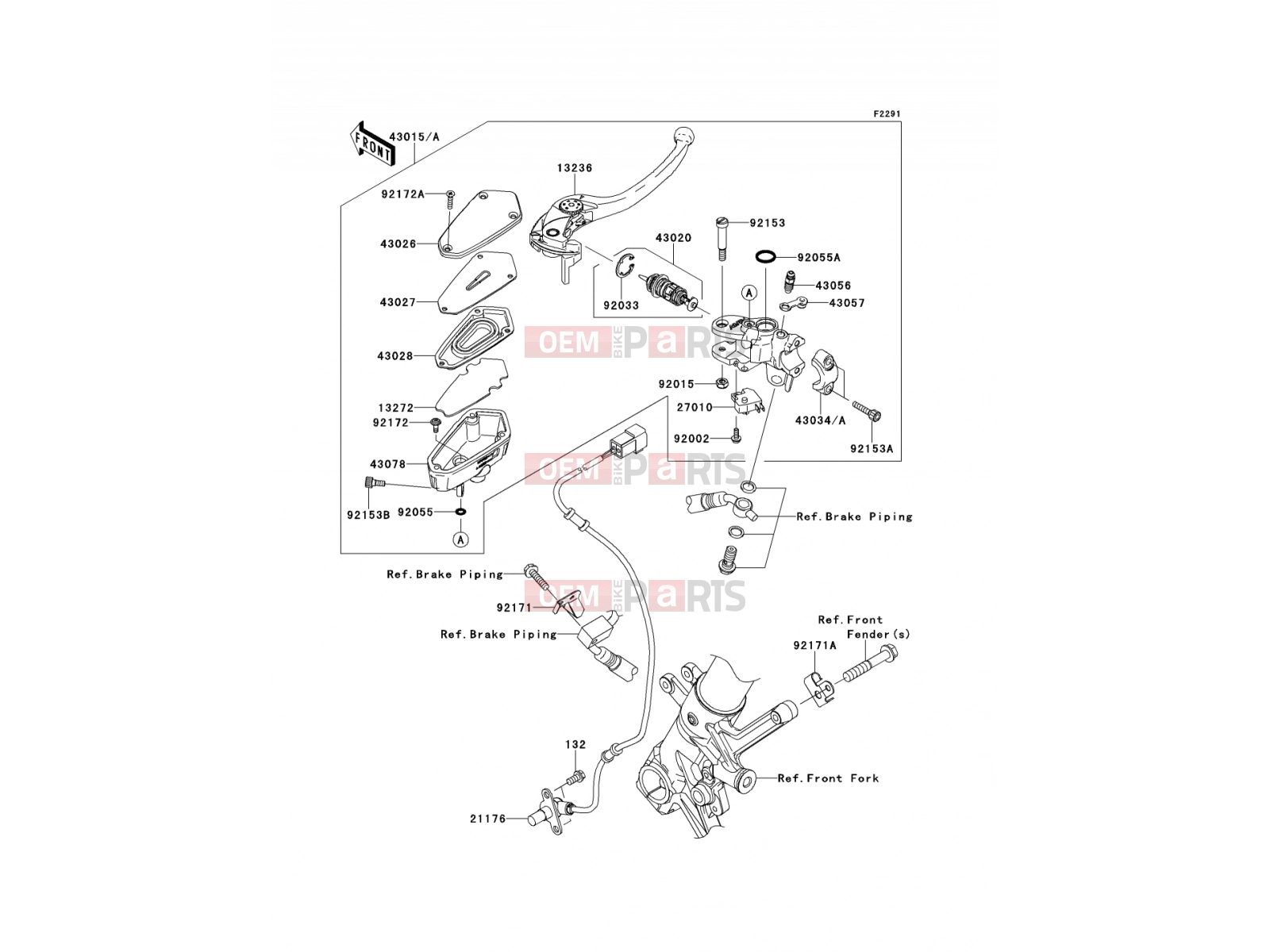 KAWASAKI 2009 Front Master Cylinder