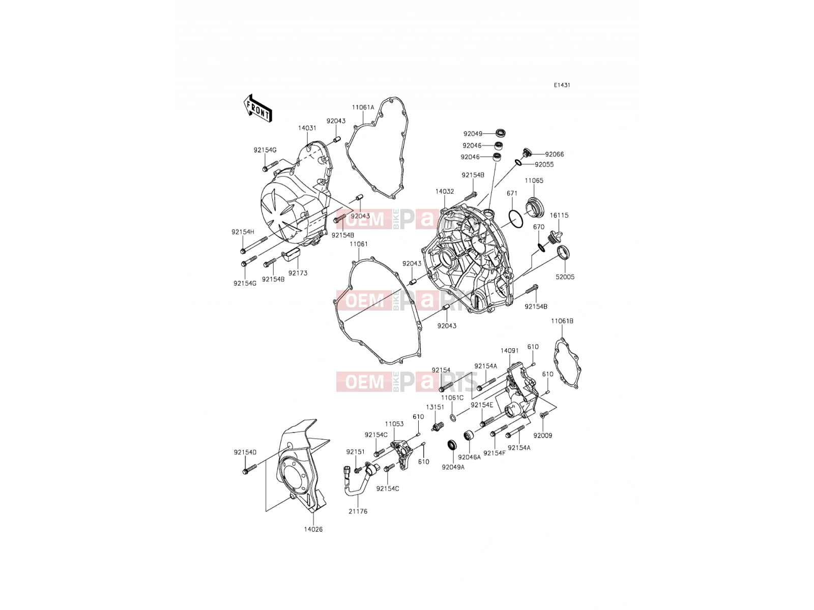 KAWASAKI 2012 Engine Cover(s)