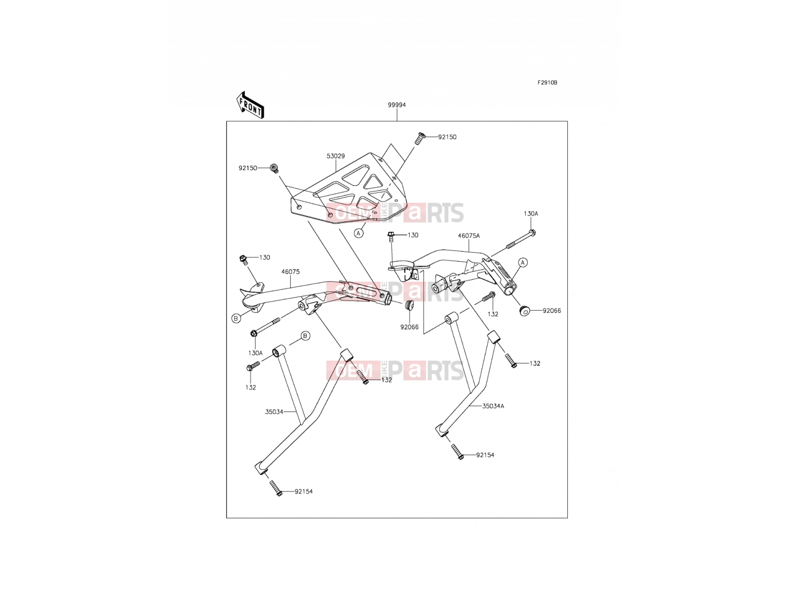 KAWASAKI 2012 Accessory(Top Case Bracket)
