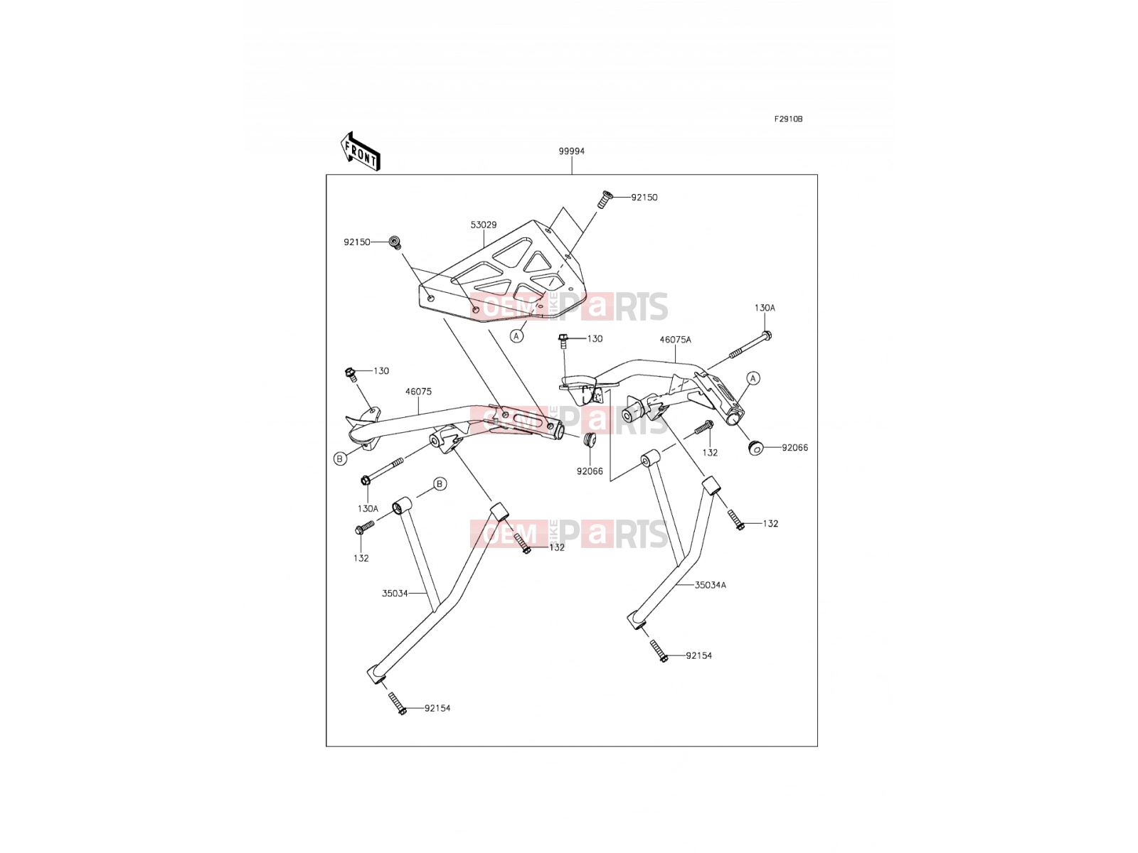 KAWASAKI 2012 Accessory(Topcase Bracket)
