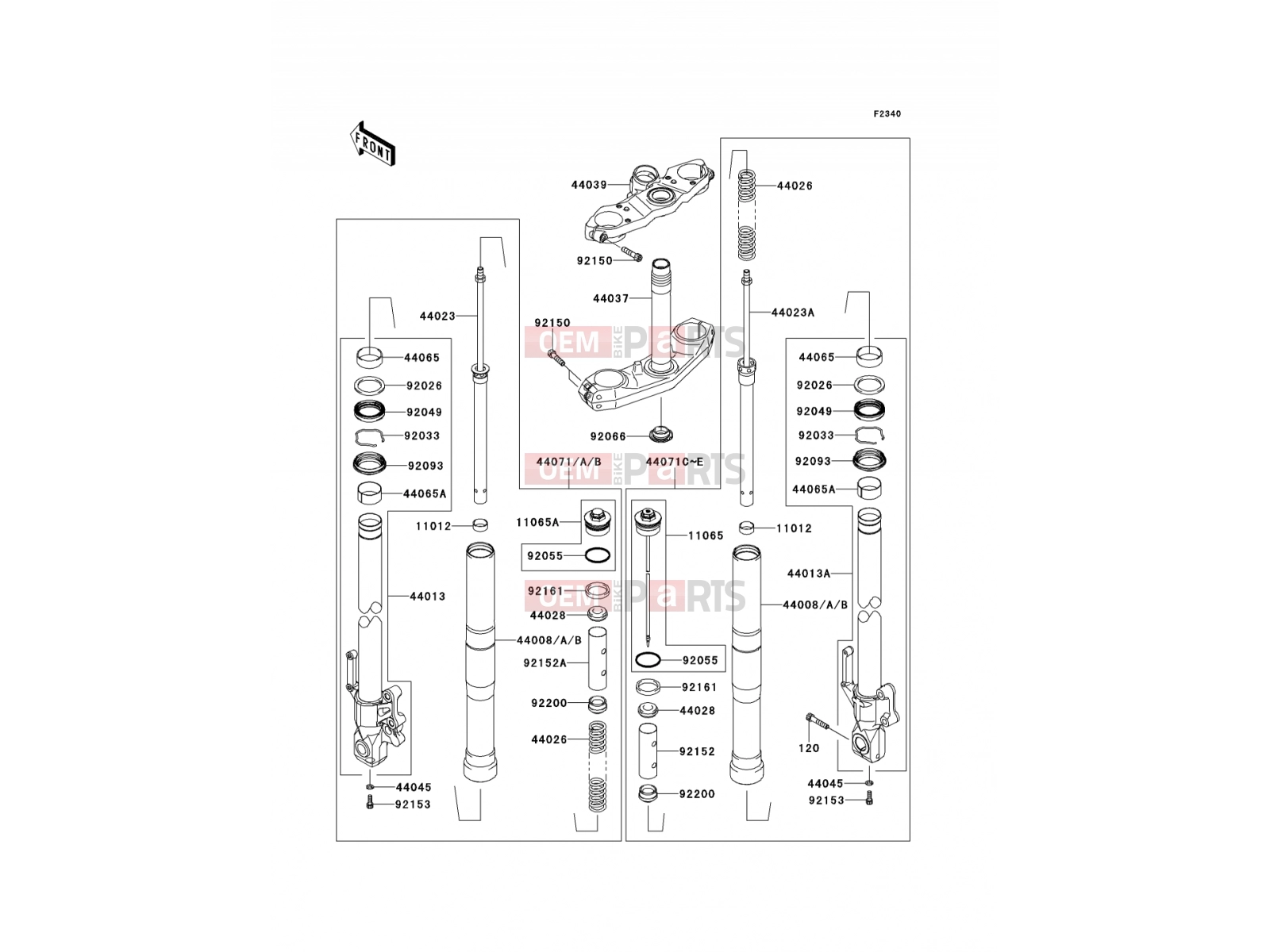 KAWASAKI 2012 Front Fork
