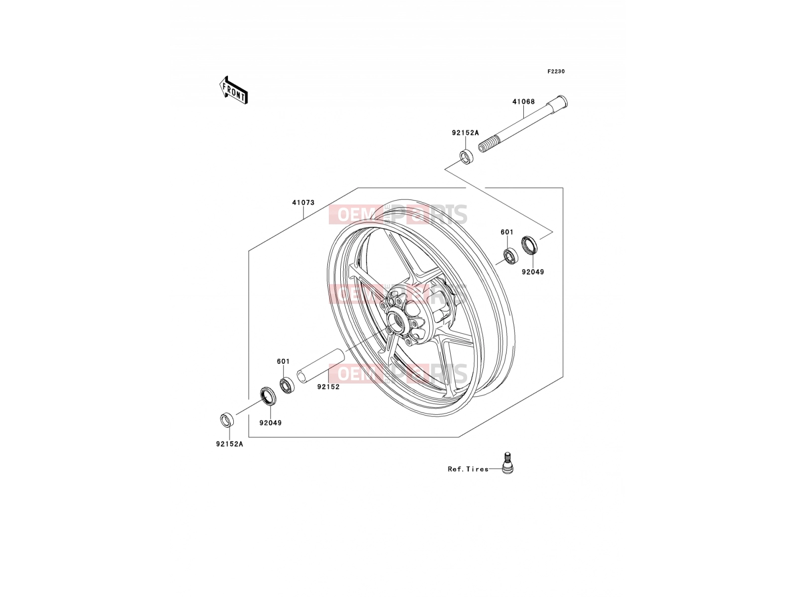 KAWASAKI 2012 Front Hub